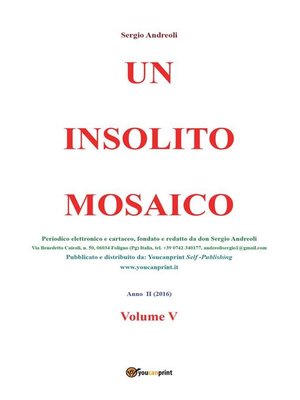 cover image of Un insolito mosaico, Volume 5